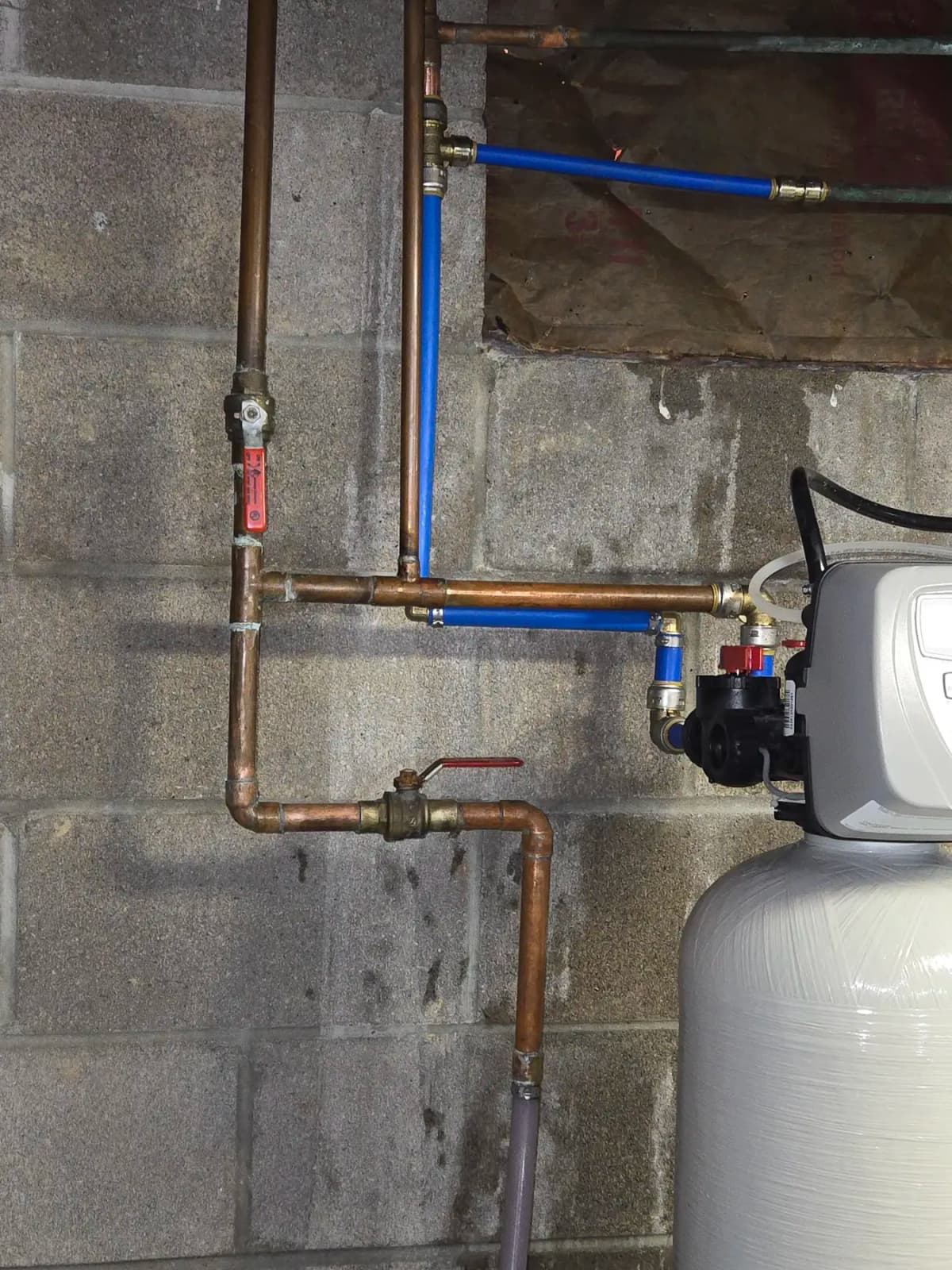 Water heater copper supply lines